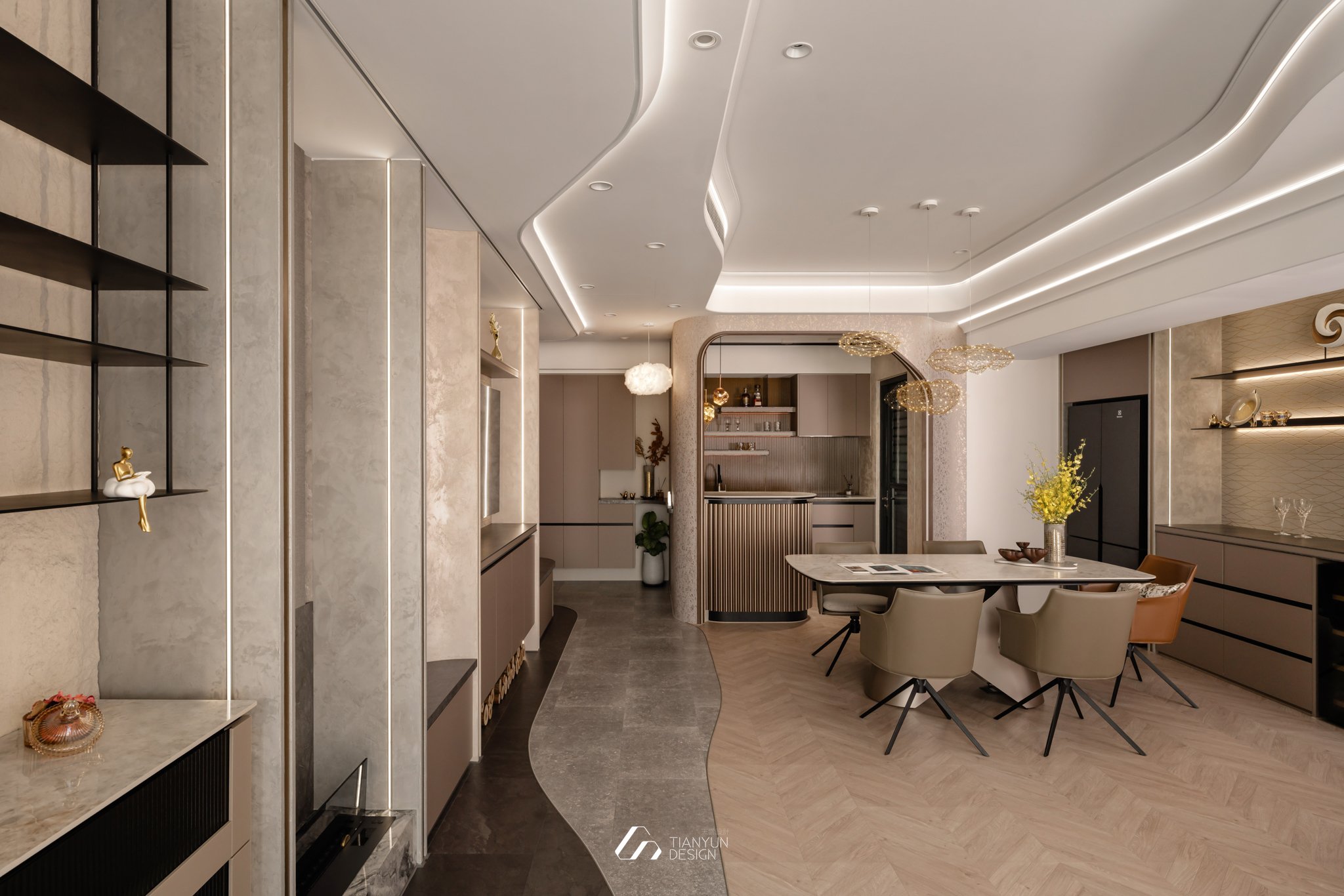 天雲流光 / 現代風