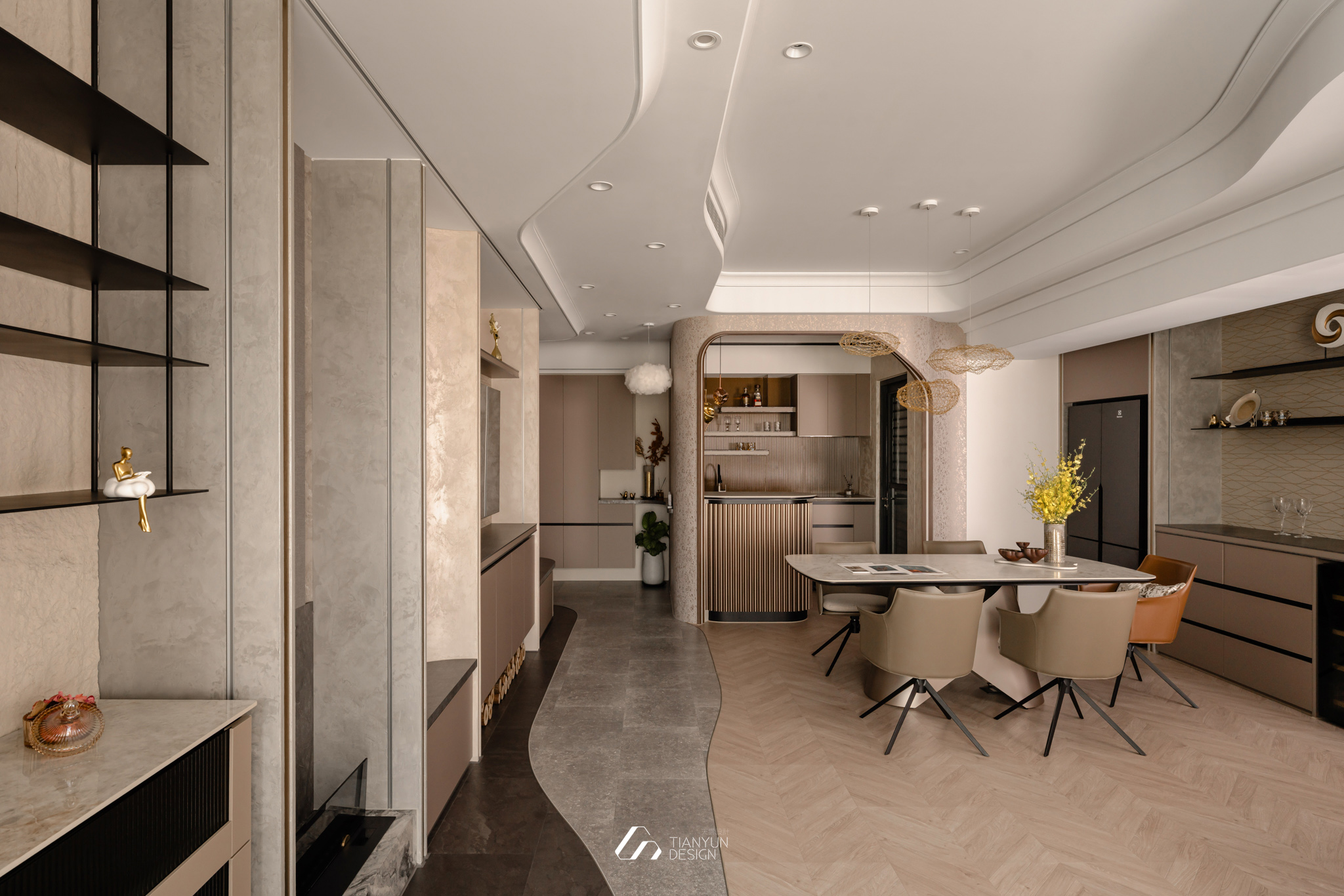 天雲流光 / 現代風