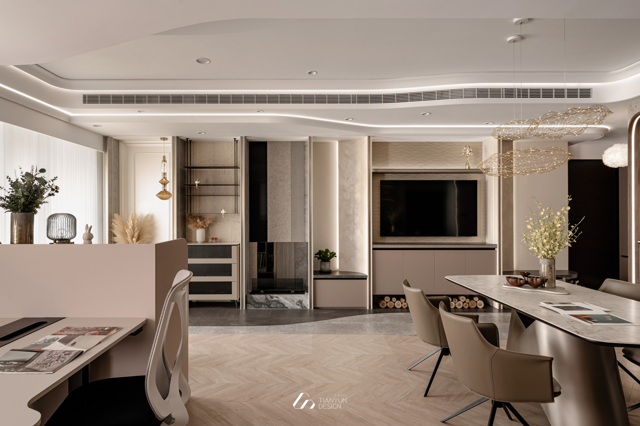 天雲流光 / 現代風